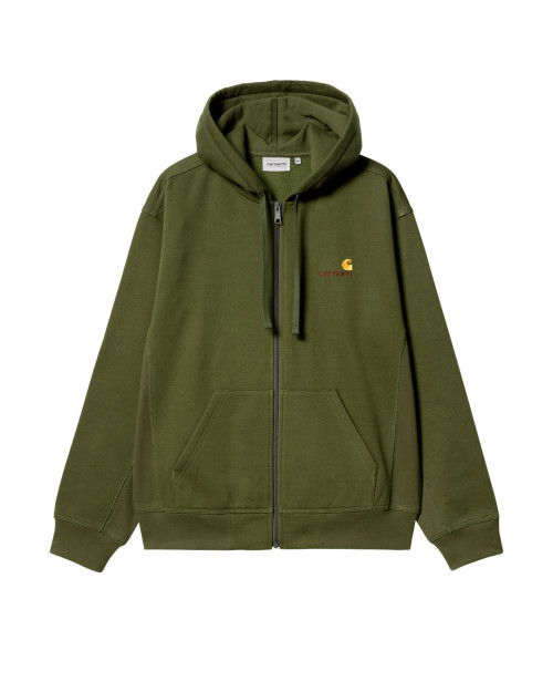 chaqueta sudadera carhartt wip para hombre de color verde