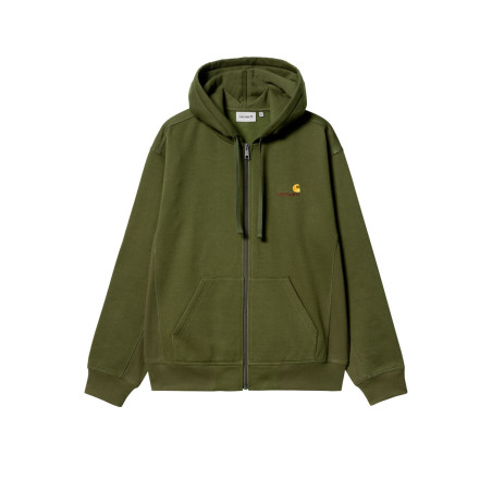 chaqueta sudadera carhartt wip para hombre de color verde