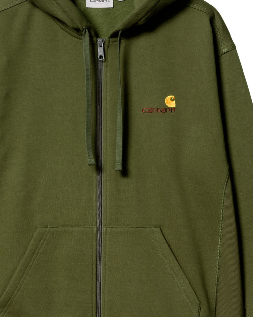 chaqueta sudadera carhartt wip para hombre de color verde