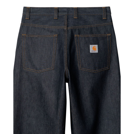 pantalones vaqueros rigidos carthartt wip color azul para hombre