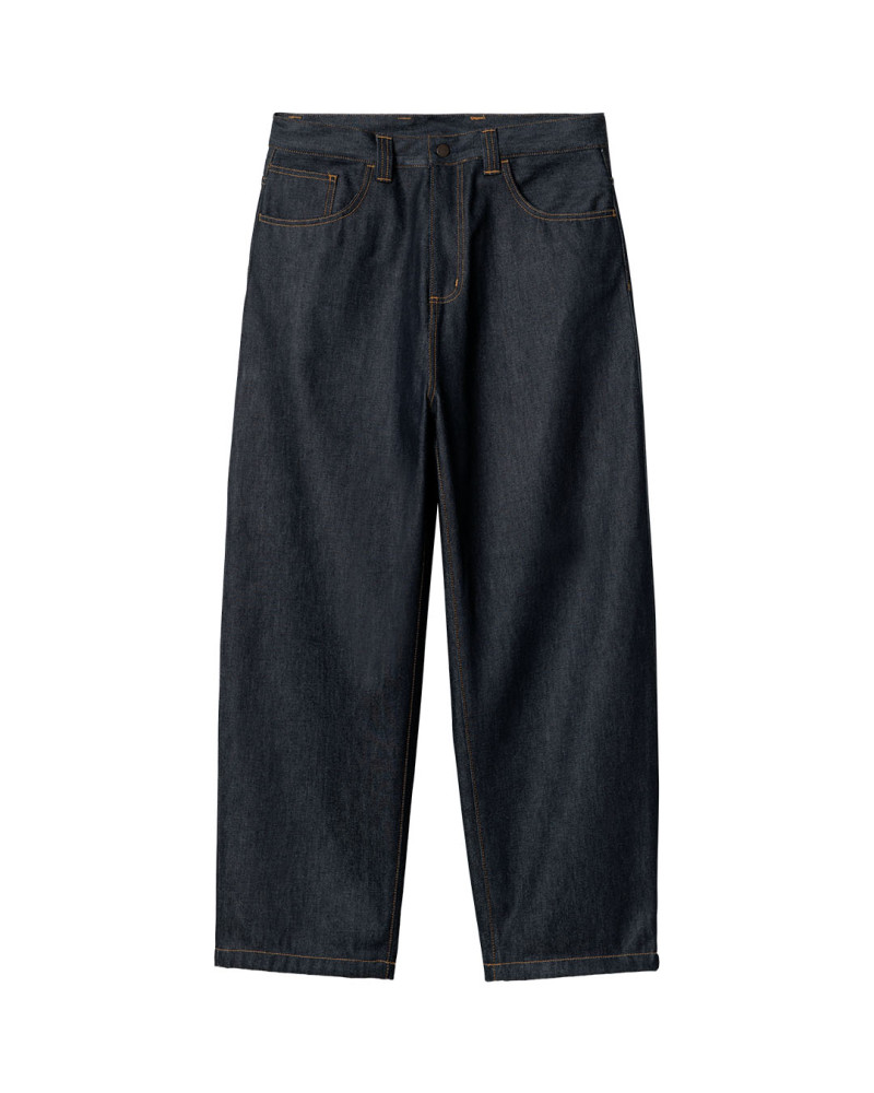 pantalones vaqueros rigidos carthartt wip color azul para hombre