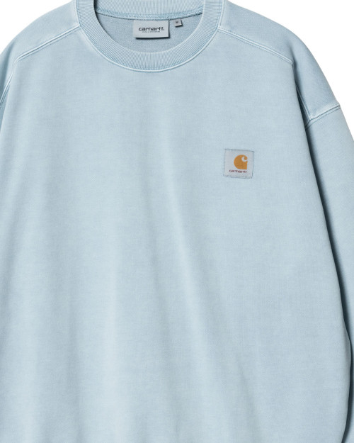 sudadera sin capucha color azul carhartt wip