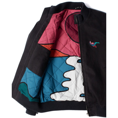 chaqueta parra de color negro