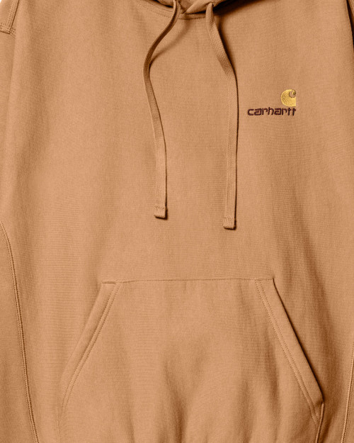 sudadera con capucha marron de carhartt wip