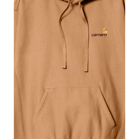 sudadera con capucha marron de carhartt wip