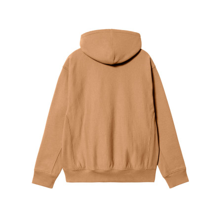 sudadera con capucha marron de carhartt wip