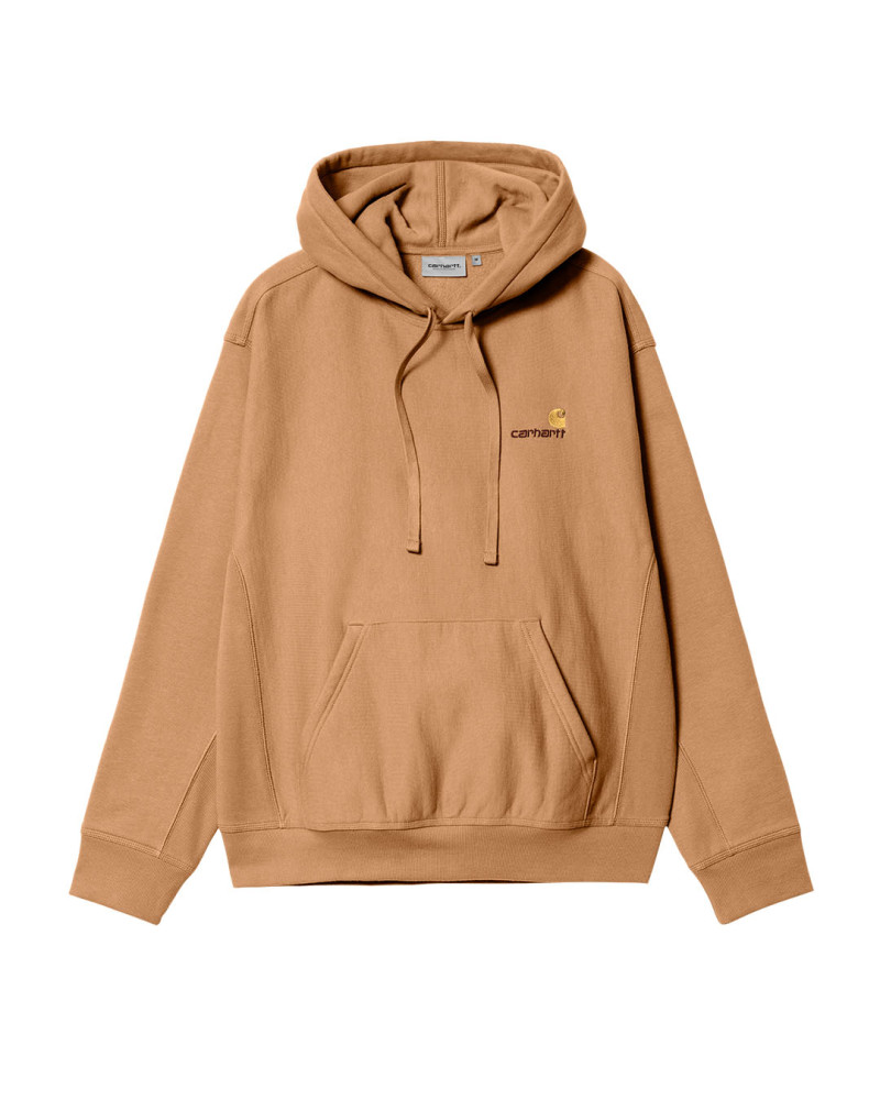 sudadera con capucha marron de carhartt wip