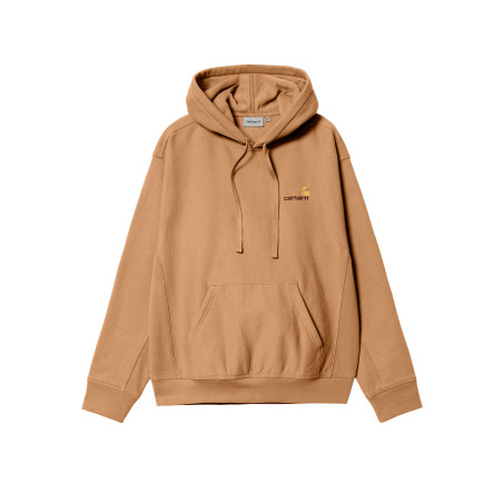 sudadera con capucha marron de carhartt wip