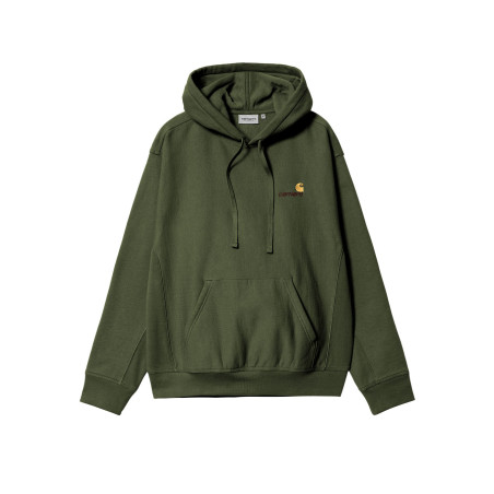 sudadera con capucha verde de carhartt wip