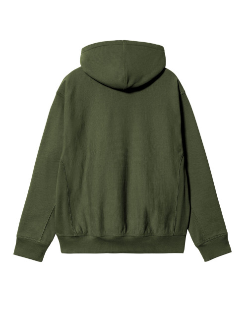 sudadera con capucha verde de carhartt wip