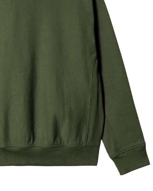 sudadera con capucha verde de carhartt wip