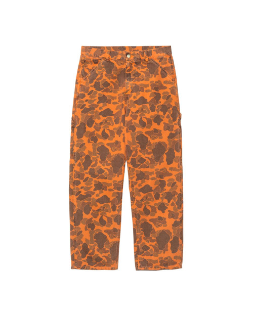 pantalones carhartt wip de camuflaje naranja