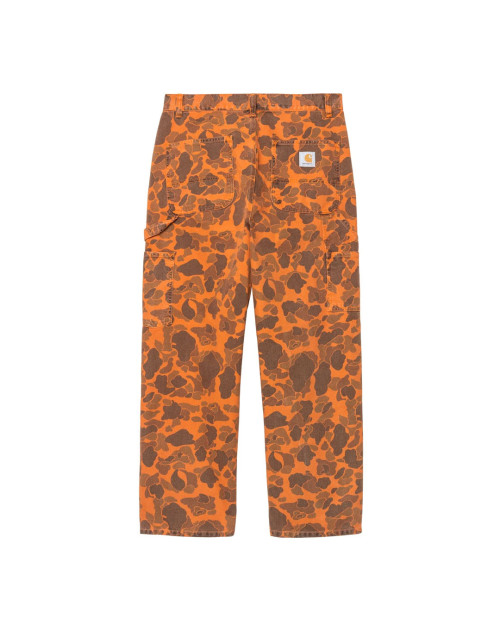 pantalones carhartt wip de camuflaje naranja