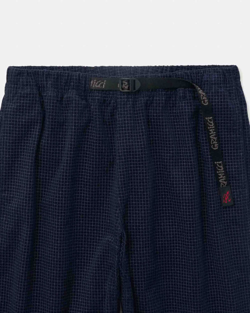 pantalón azul de cuadros de gramicci