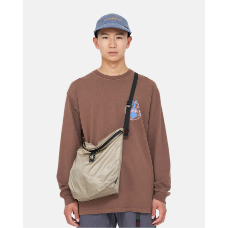 side bag dark tan unisex gramicci