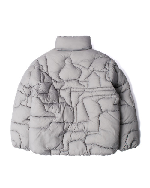 grey puffer jacket parra