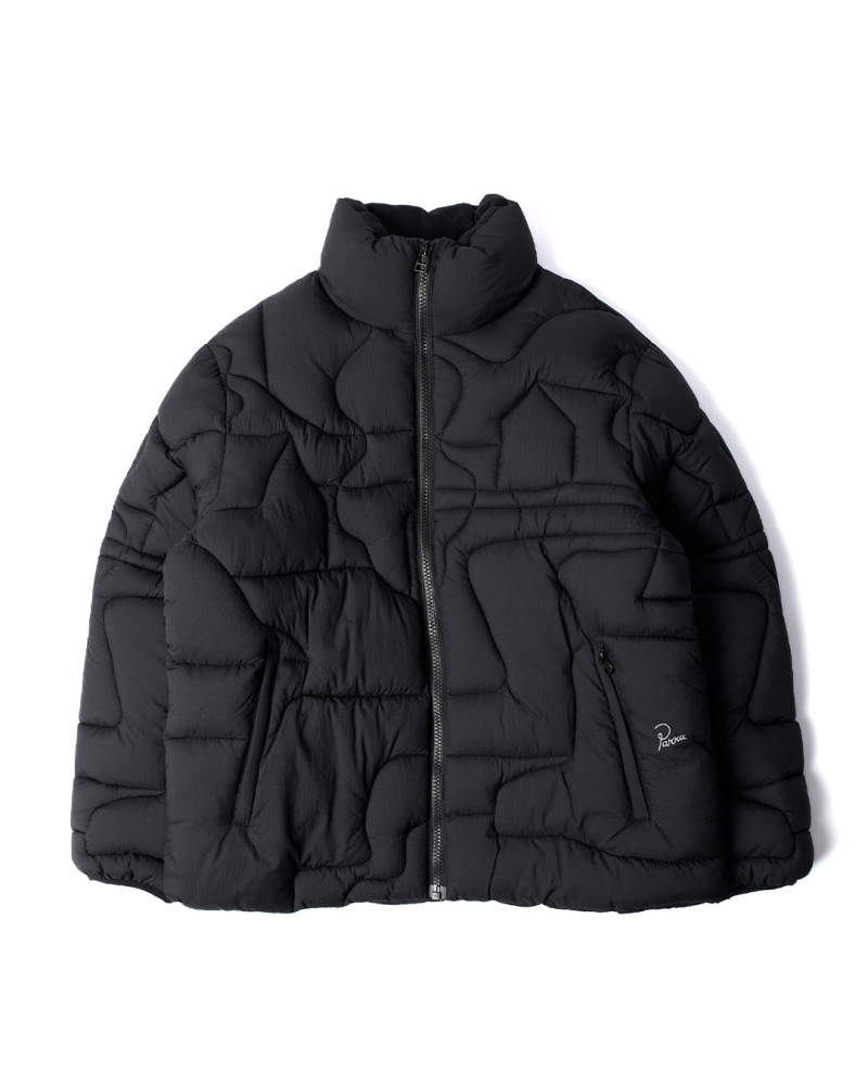 black puffer jacket parra