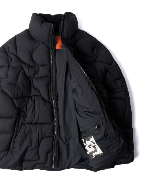 black puffer jacket parra