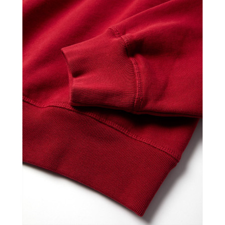 sudadera sin capucha parra color rojo