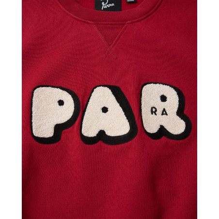 sudadera sin capucha parra color rojo