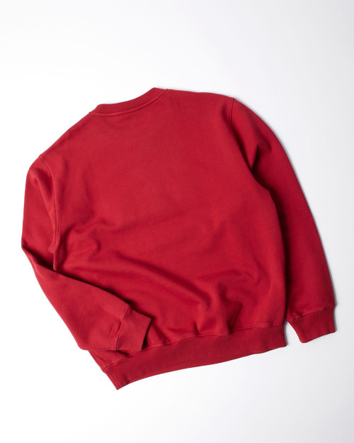 sudadera sin capucha parra color rojo