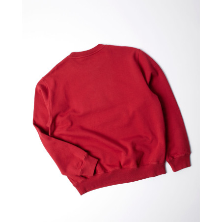 sudadera sin capucha parra color rojo