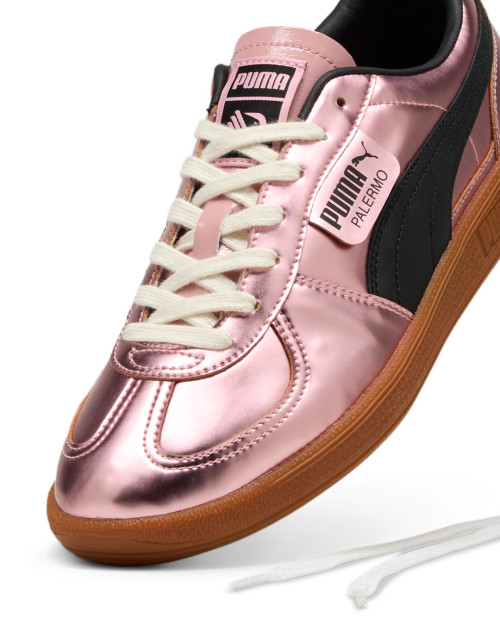 zapatillas puma palermo fc metallic color rosa