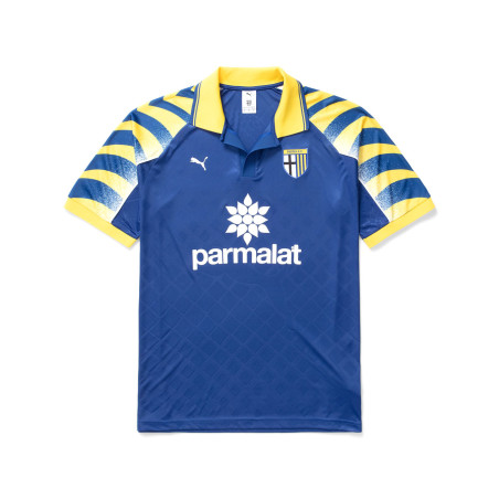 camiseta puma parma f.c. calcio azul y amarilla parmalat