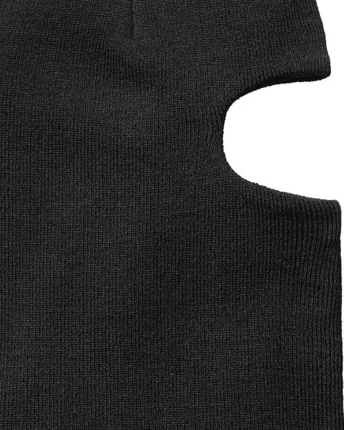 balaclava negro de carhartt wip con cremallera