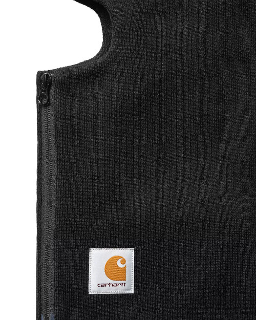 balaclava negro de carhartt wip con cremallera