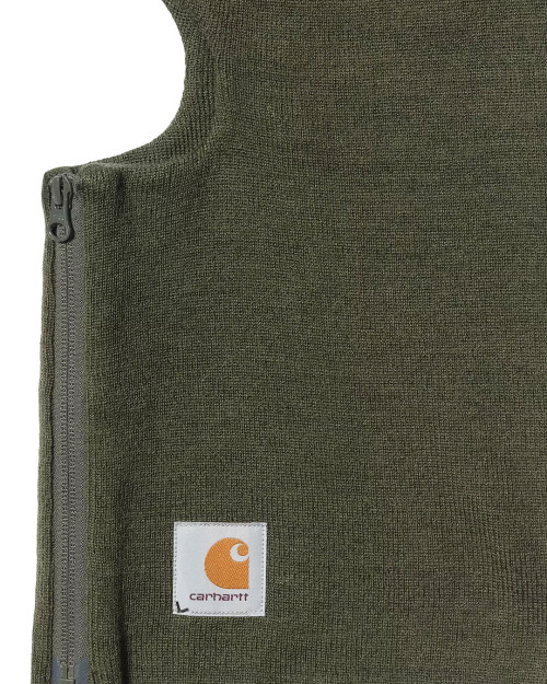 balaclava verde carthartt wip con cremallera