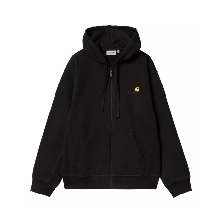 sudadera negra con capucha carhartt WIP