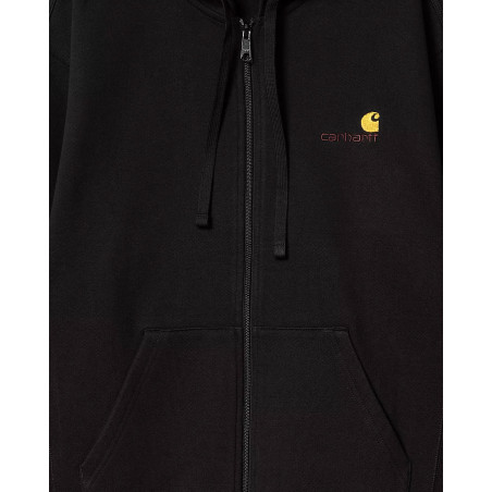 sudadera negra con capucha carhartt WIP