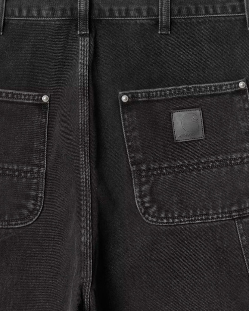 pantalon corto negro vaquero carhartt wip