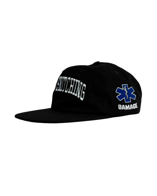 gorra damage snitching de color negro