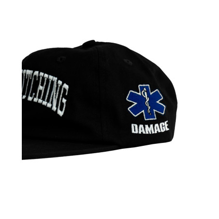 gorra damage snitching de color negro