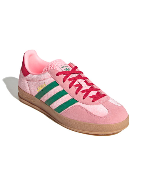 zapatillas adidas gazelle indoor para mujer rosas de terciopelo