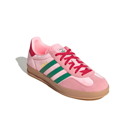 zapatillas adidas gazelle indoor para mujer rosas de terciopelo