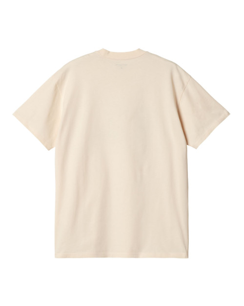 beige short sleeve graphic t-shirt carhartt wip