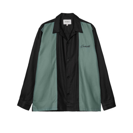 camisa verde y negra de carhartt de algodón con bordado