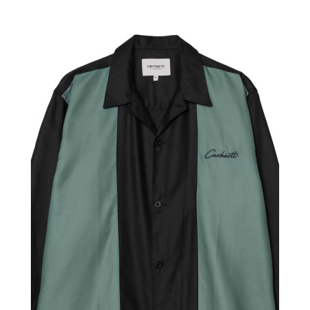 camisa verde y negra de carhartt de algodón con bordado