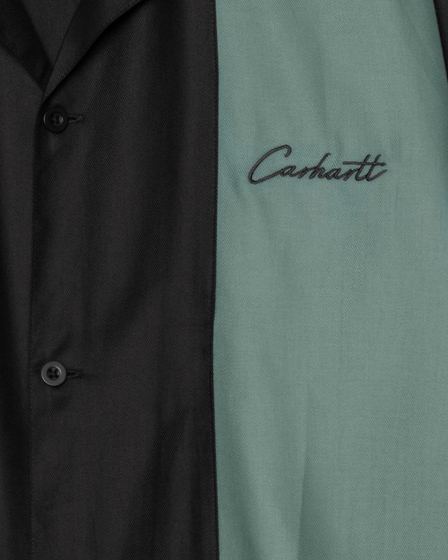 camisa verde y negra de carhartt de algodón con bordado