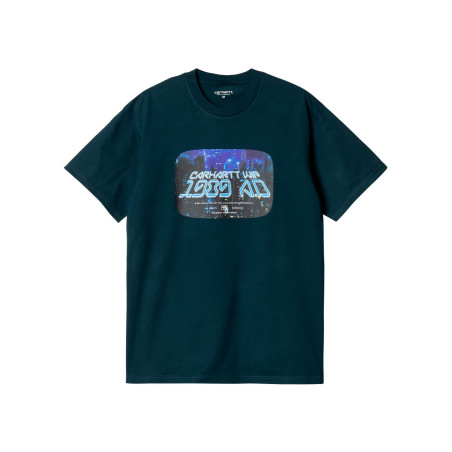 camiseta gráfica de carhartt wip azul marino