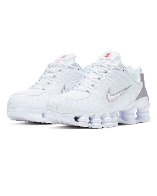 zapatillas nike shox tl para mujer color blanco