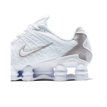 zapatillas nike shox tl para mujer color blanco