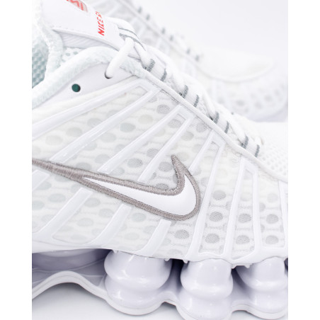 zapatillas nike shox tl para mujer color blanco