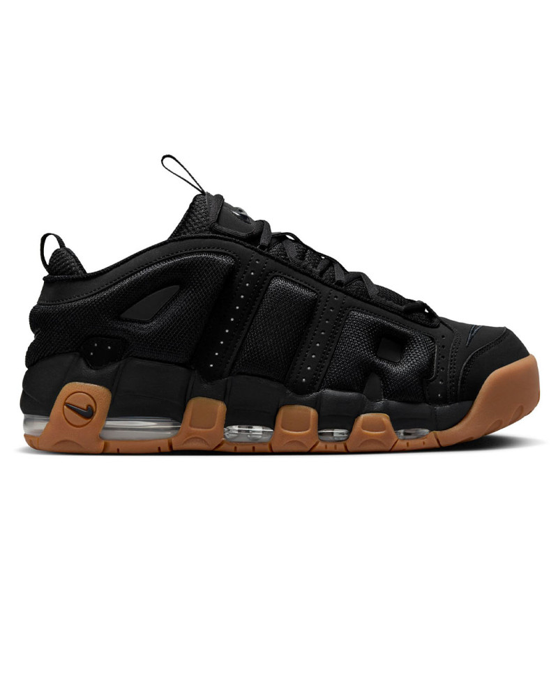 zapatillas negras nike uptempo bajas