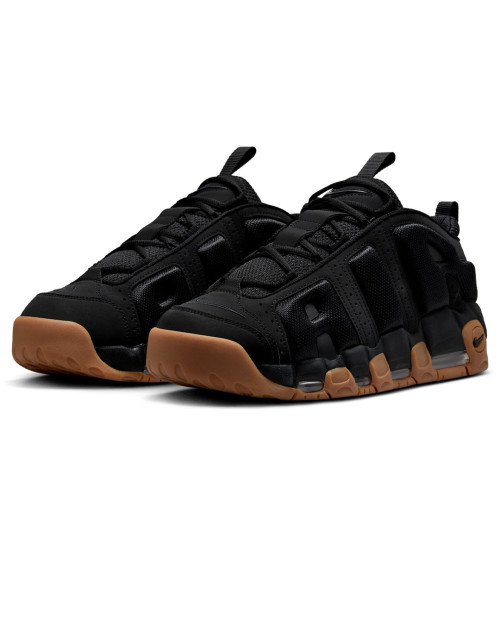 zapatillas negras nike uptempo bajas