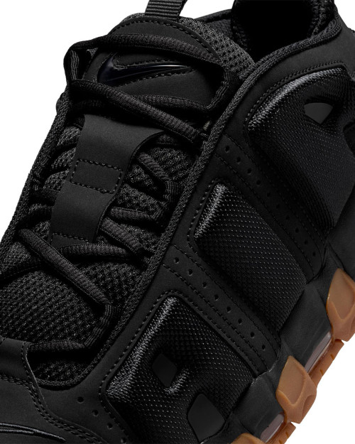 zapatillas negras nike uptempo bajas