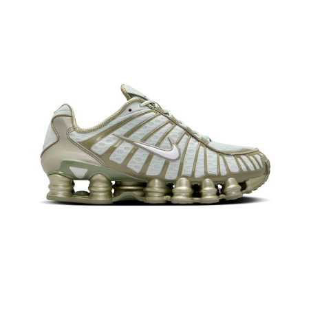 nike shox tl plateadas y verdes